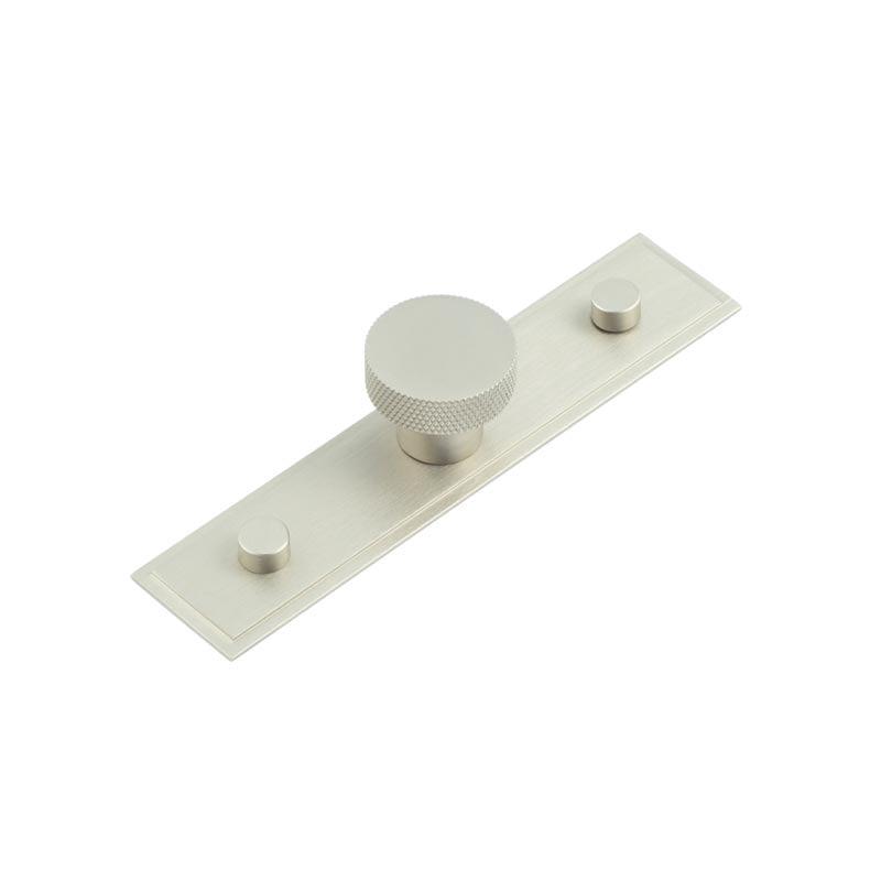 Frelan - Wenlock Cupboard Knobs 30mm Stepped Backplate Satin Nickel