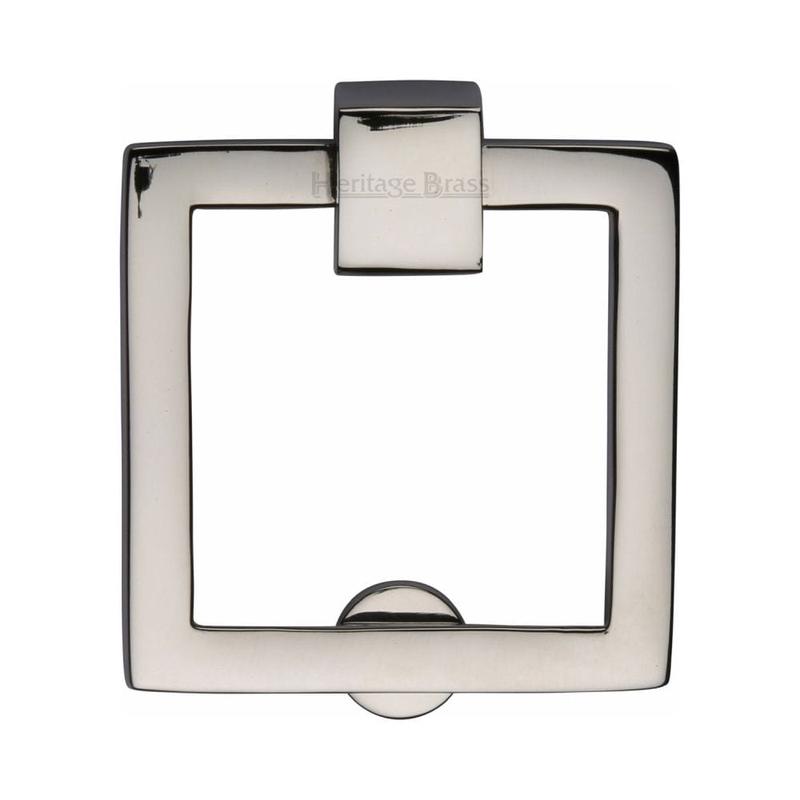 Heritage Brass - Square Drop Pull Polished Nickel Finish