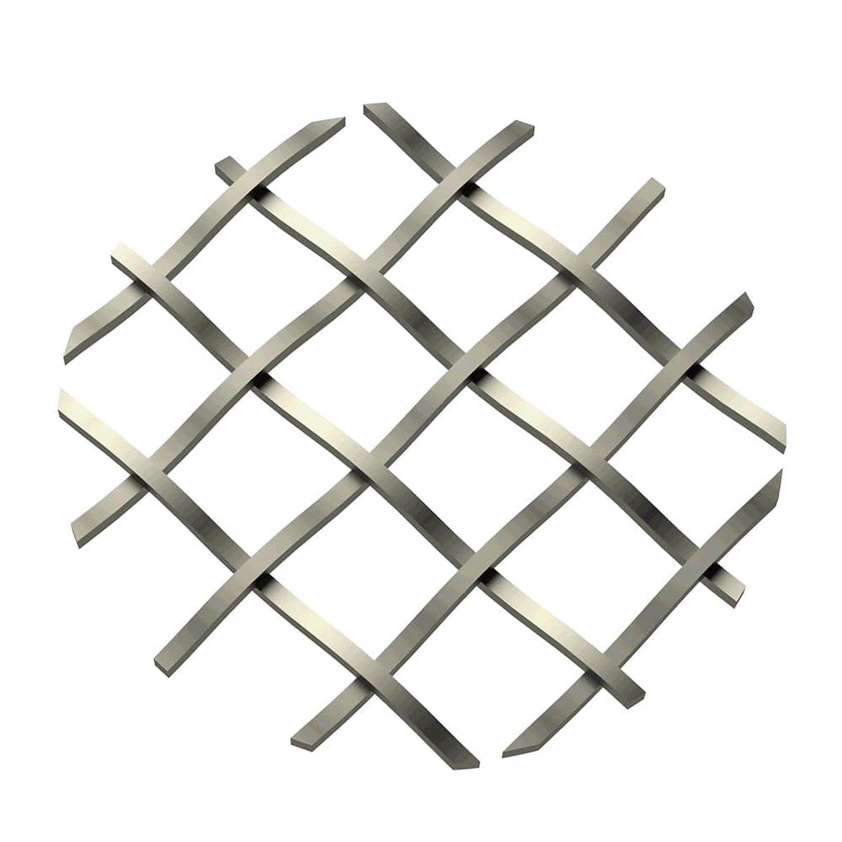 .5″ Straight Flat Diamond Decorative Grille – Antique Pewter, 36″ W x 48″ L Sheet