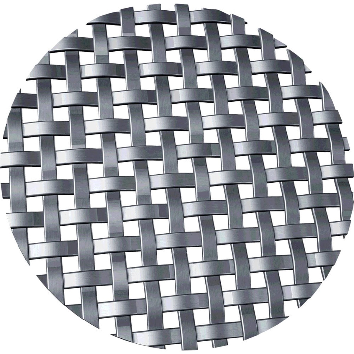 .1875″ Flat Square Decorative Grille – Satin Nickel, 36″ W x 48″ L Sheet