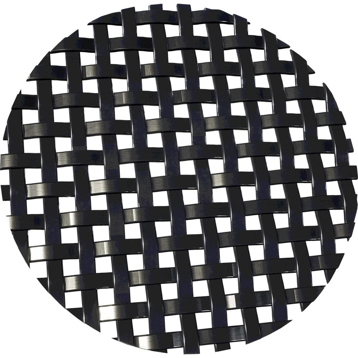 .1875″ Flat Square Decorative Grille – Flat Black, 18″ W x 48″ L Sheet