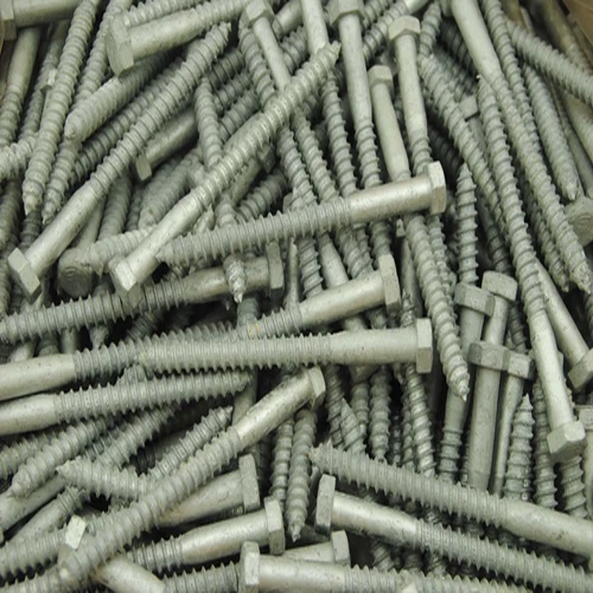 (60) Hex Head 3/8 x 4-1/2 Lag Bolts Galvanized Wood Screws