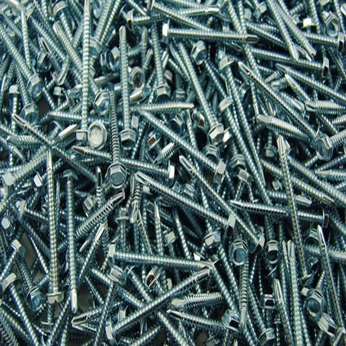(1000) Hex Washer Head #10 x 2 Self-Drilling Tek Screw IHW
