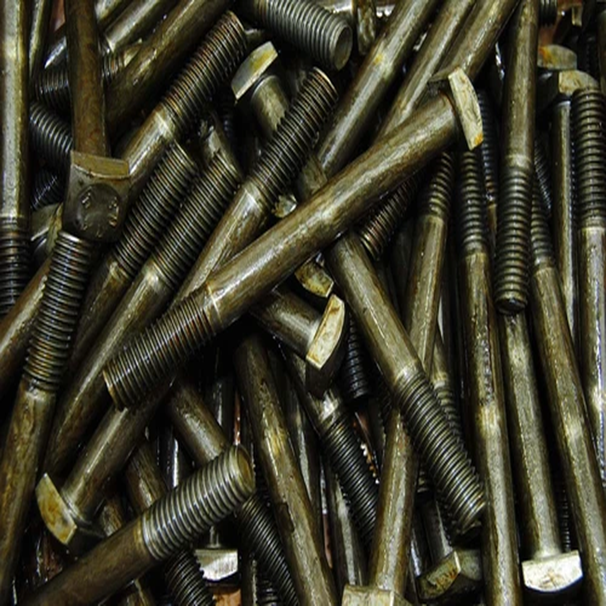 (20) Square Head 1/2-13 x 5″ Bolts Unplated A307 3/4″ Sq