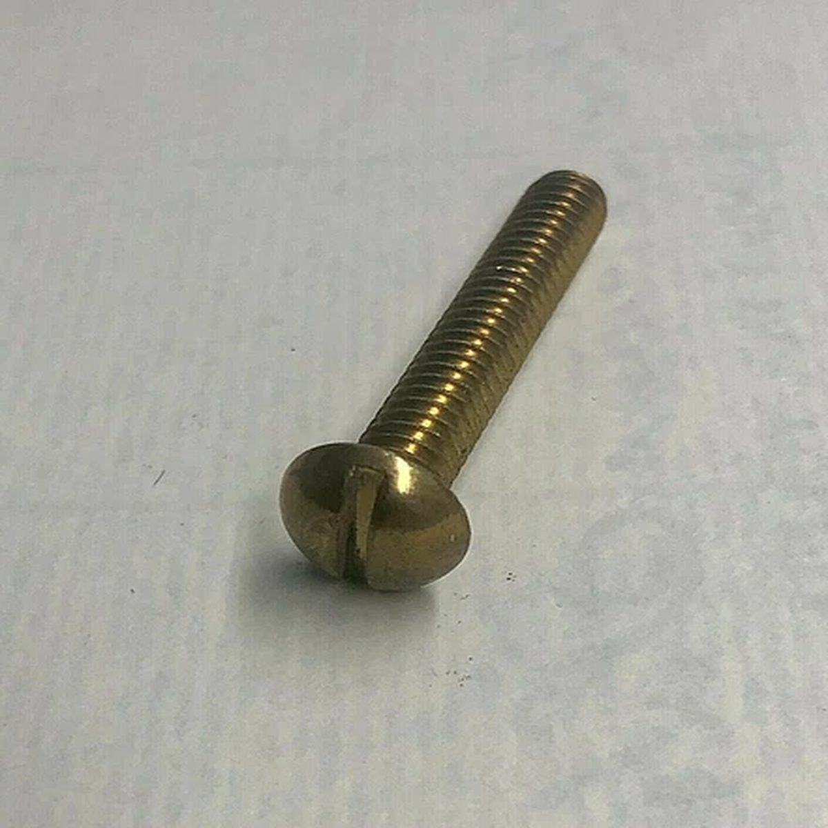 (50) 1/4″ -20 X 1-1/4″ BRASS Round Head Slotted Machine Screws 1/4 x 1 1/4 USA