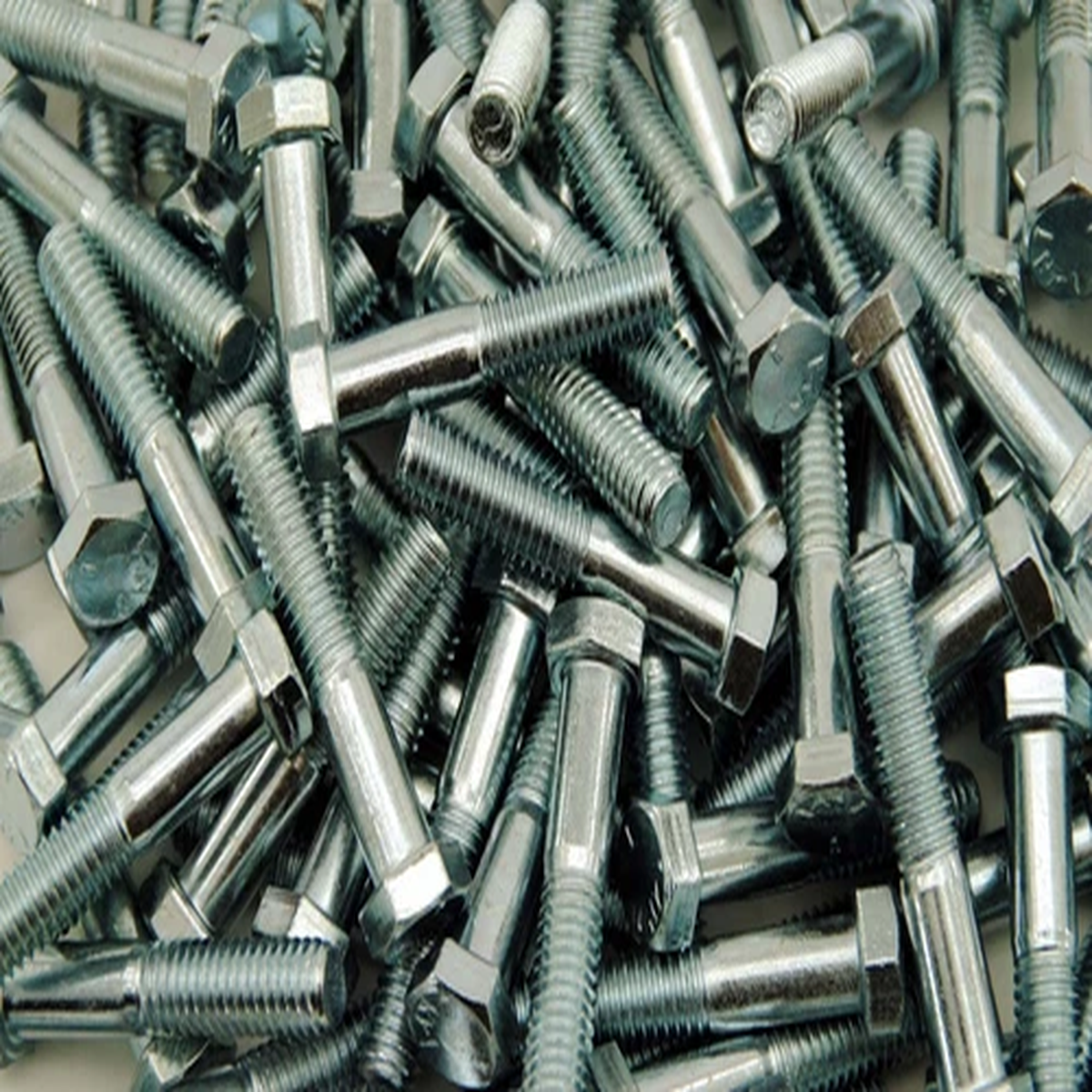 (100) Grade 5 Hex Head Bolts 3/8-16 x 2 Cap Screw Zinc