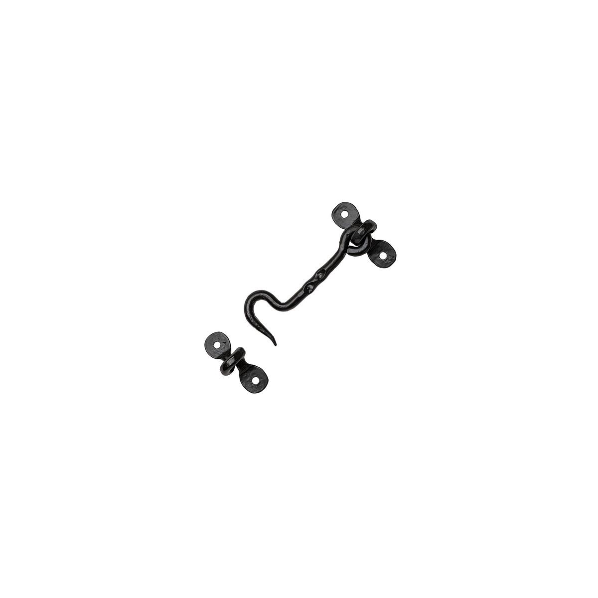 Black Cabin Hooks - 4 inch