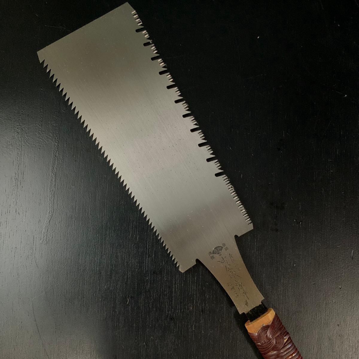 165 Nagakatsu Double Edge Saw Eddy Type Handles set by Kurashige For Soft Wood 270mm