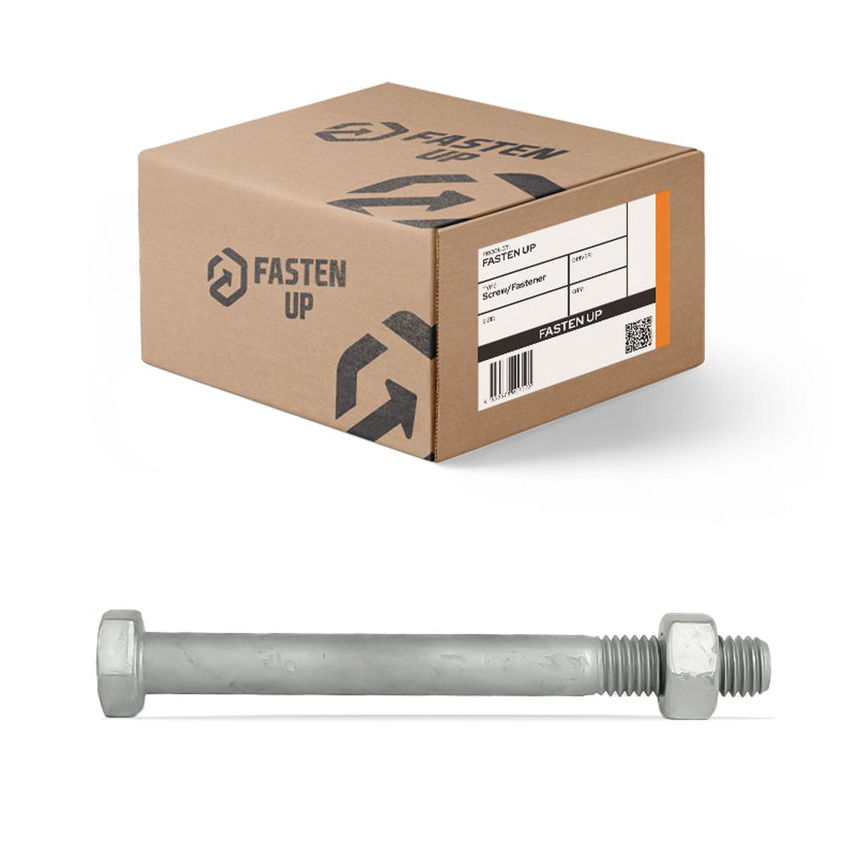 M12 x 100mm Hex Bolts 038 Nuts Gal 8211 Box 50